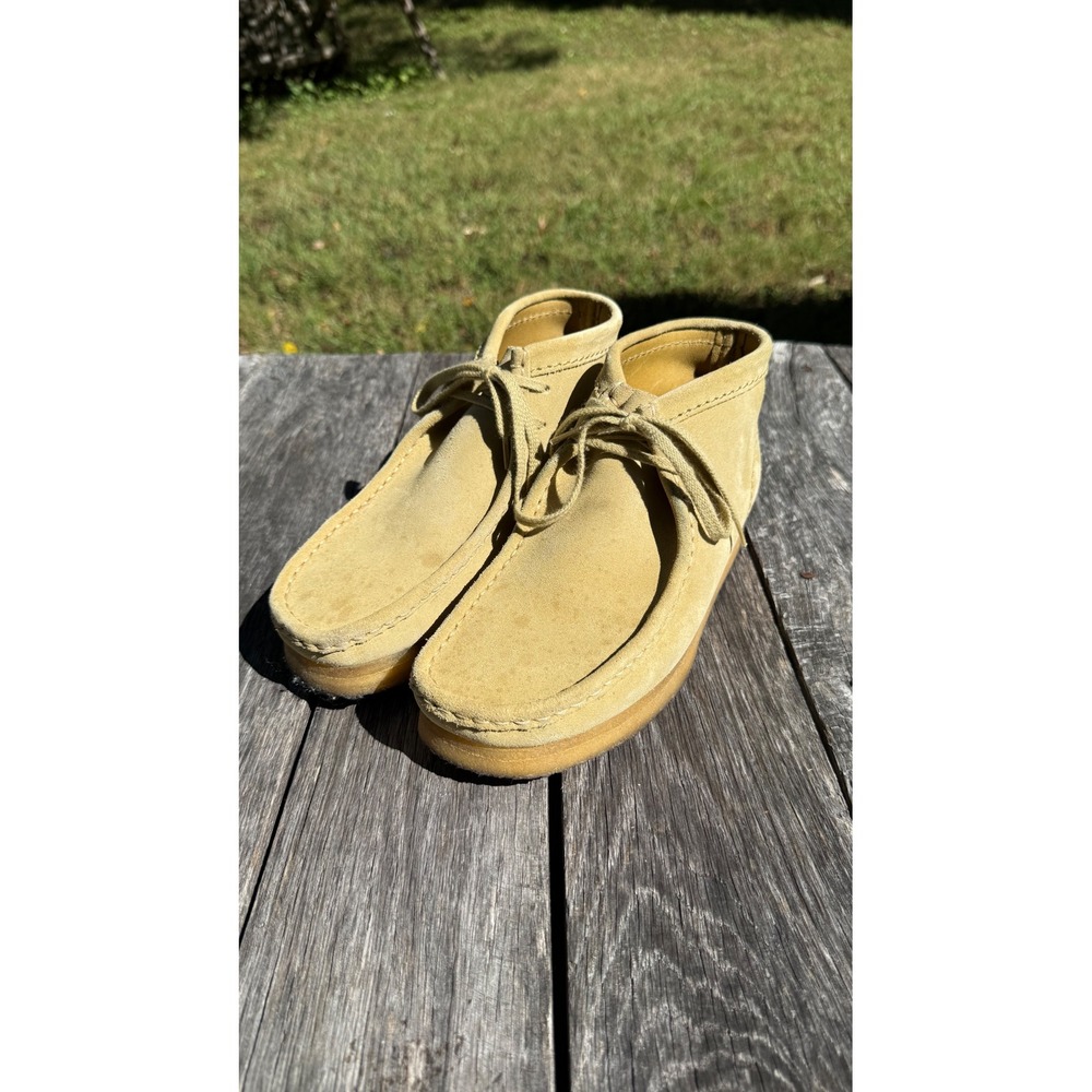 Clarks Originals Wallabee Men 7.5 Maple Suede Crepe Sole Boots Clergy Estate